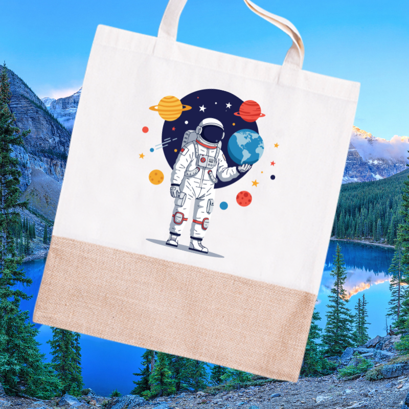 Planetary Astronaut Tote Bag
