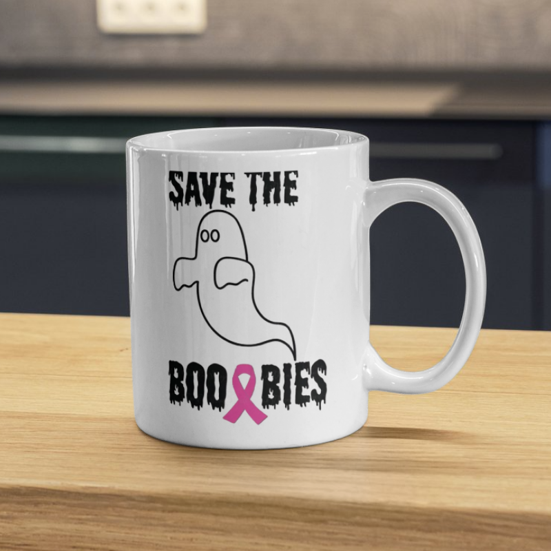 Save the Boo-bies Printed Mug