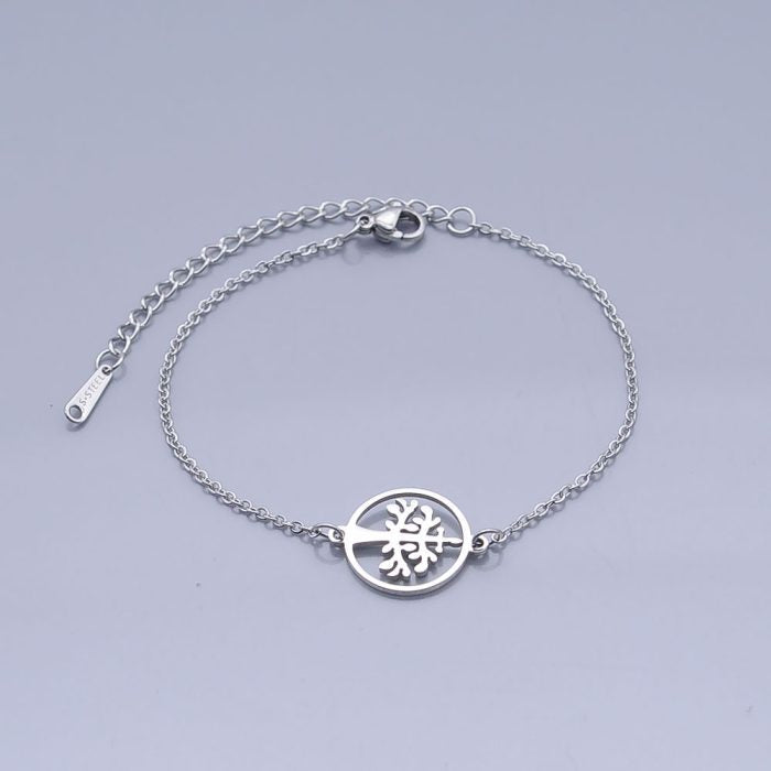 Tree of Life Stainless Steel Bracelet with Extender