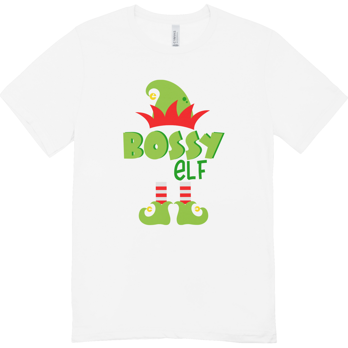 Bossy Elf Fun Xmas Tee