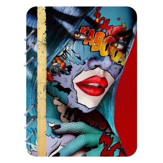 Kaboom Woman Retro Comic Book Notebook Journal