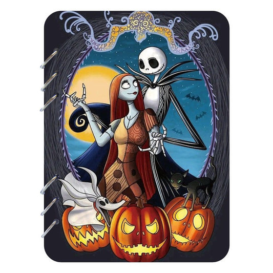 Nightmare Before Xmas Fan Art A5 Wooden Notebook
