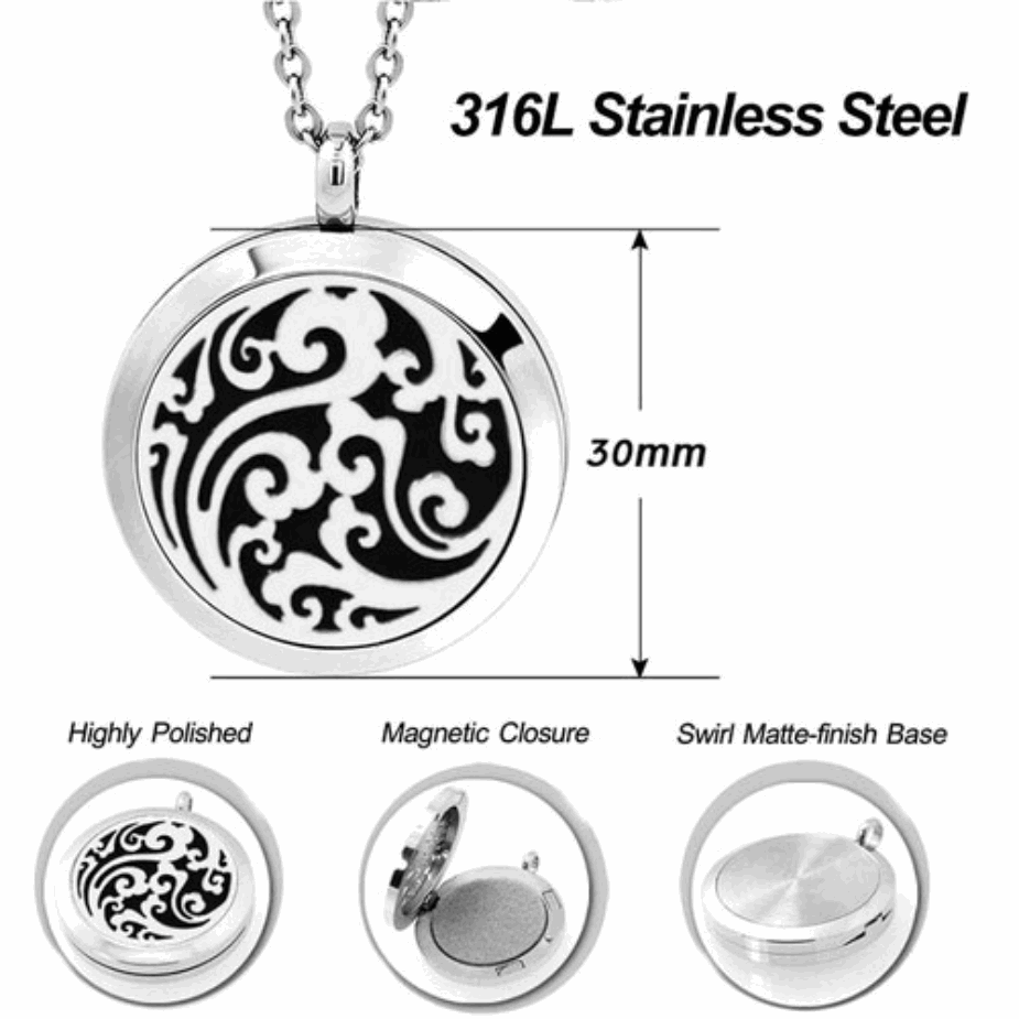 Gusty Wind Aroma Essential Oil Necklace