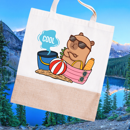 Cool Capybara Summer Tote Bag