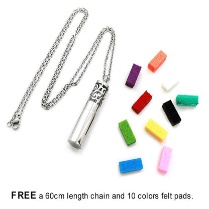 Aztec Stainless Steel Diffuser Necklace