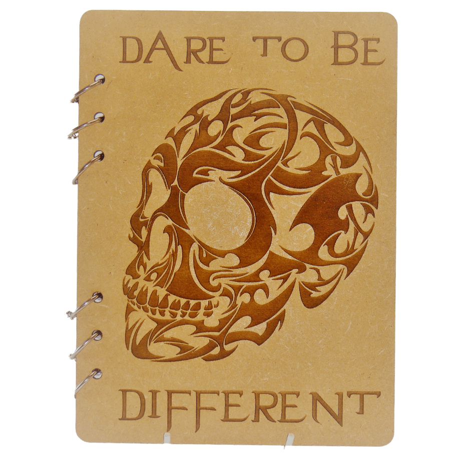 Dare To Be Different Wooden Notebook-A5
