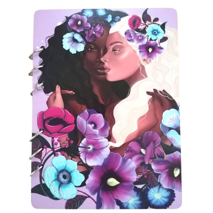 Flower Sisters A5 Wood Cover Journal/Notebook