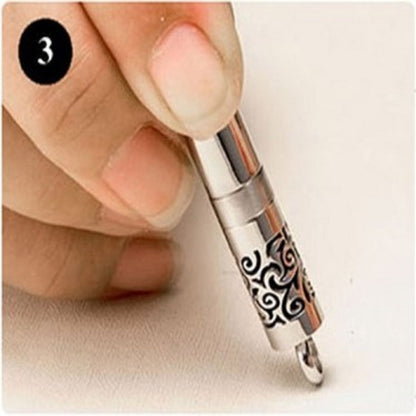 Aztec Stainless Steel Diffuser Necklace