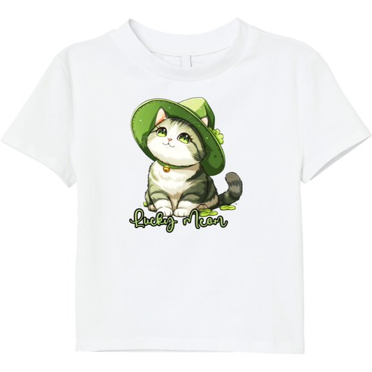 Lucky Meow T‑Shirt – 100% Cotton Graphic Tee (S–5XL)