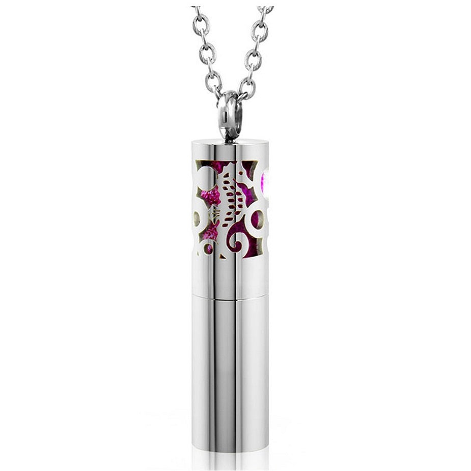 Seahorse Stainless Steel Diffuser Necklace