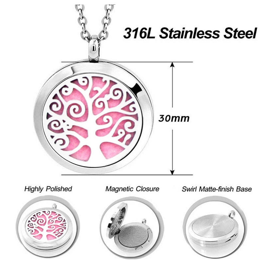 Mystic Tree of Life Essential Oil Necklace
