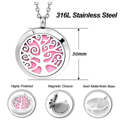 Mystic Tree of Life Essential Oil Necklace