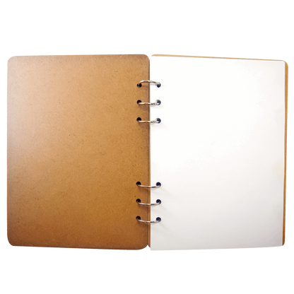 Powerful Colour Dragon Wooden Notebook-A5