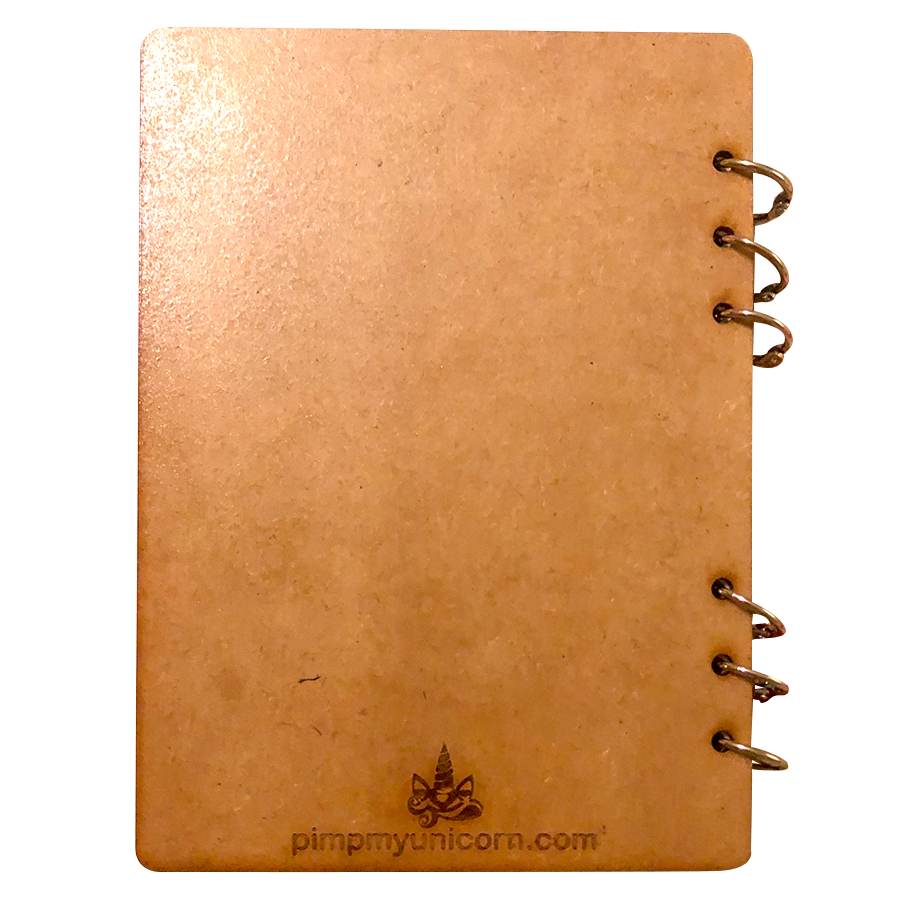 African Roots Refillable Wood Notebook – Laser‑Engraved A5 Journal with Cultural Design