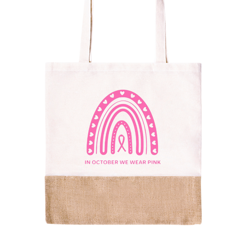 In October We Wear Pink Tote Bag