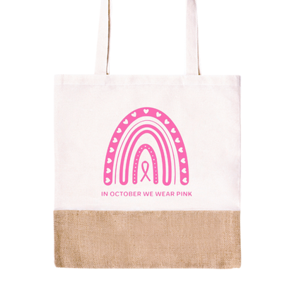In October We Wear Pink Tote Bag