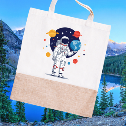 Planetary Astronaut Tote Bag
