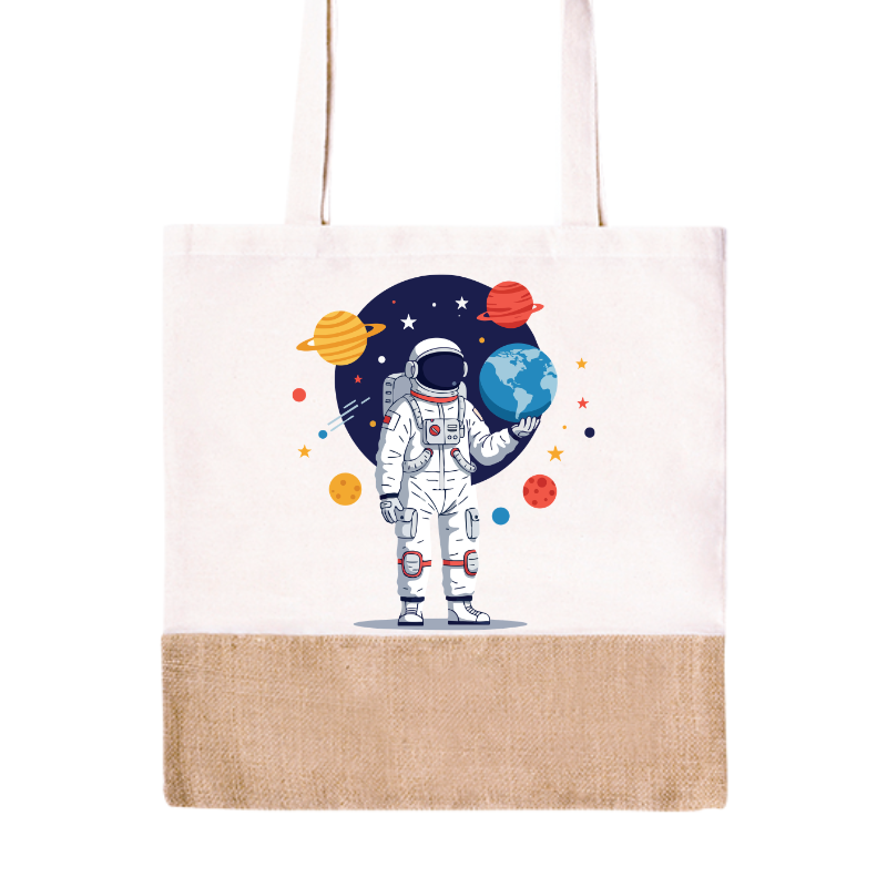 Planetary Astronaut Tote Bag