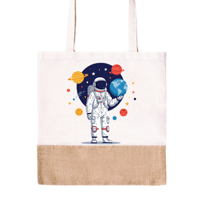 Planetary Astronaut Tote Bag