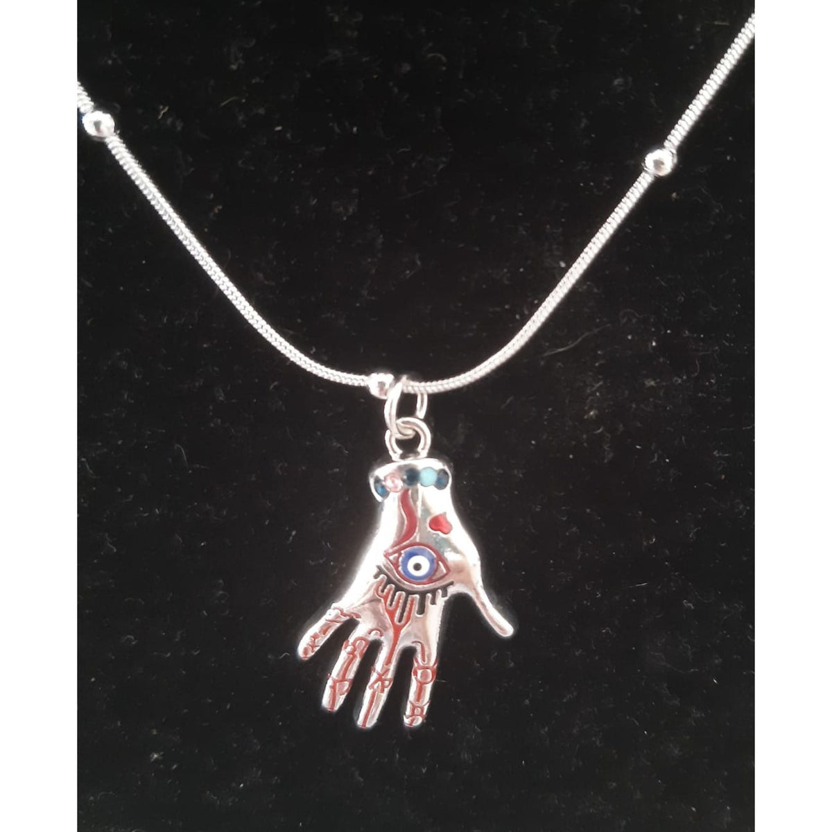 Evil Eye 3D Hand Pendant with Stainless Steel Chain