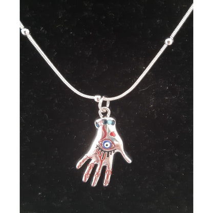 Evil Eye 3D Hand Pendant with Stainless Steel Chain