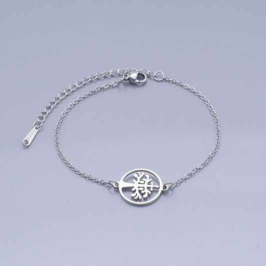 Tree of Life Stainless Steel Bracelet with Extender