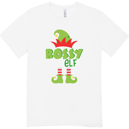 Bossy Elf Fun Xmas Tee
